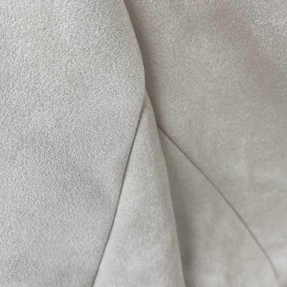 T by Tahari Bone Faux Leather Suede Blazer - Picture 3 of 7